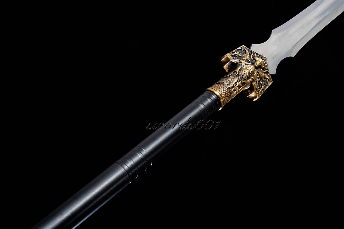 67'' Hunting Sharp High Manganese Steel Spear Head Blade Sword Long Steel Handle