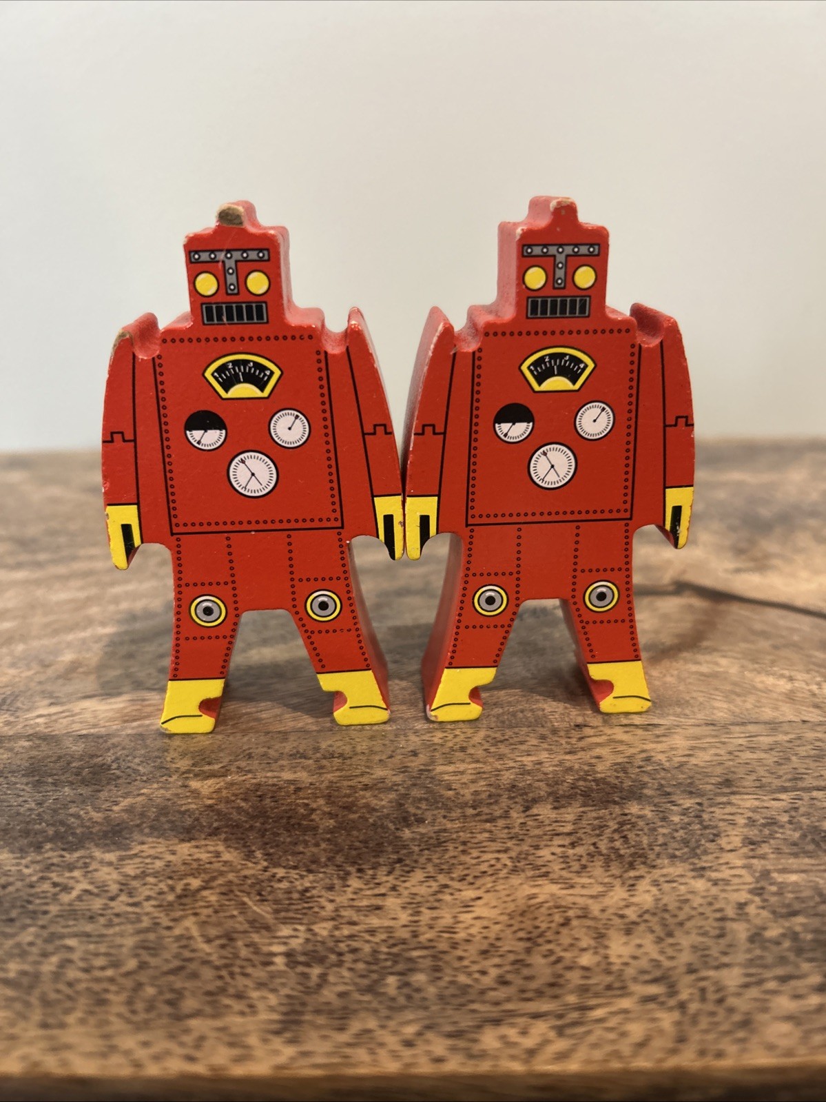 Schylling Wooden Stacking Robots - Balance Toy Set Of 13 Multicolor Blocks Kids