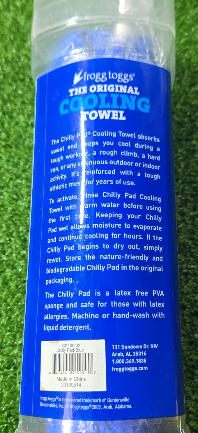 Frogg Toggs Chilly Pad The Original Cooling Towel & Cool Blast Personal Cooler