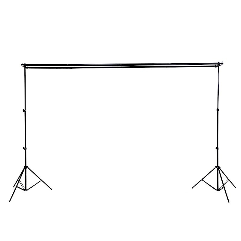 8x10 ft  Black Triple Crossbar Adjustable Photo Backdrop Stand Party Supplies