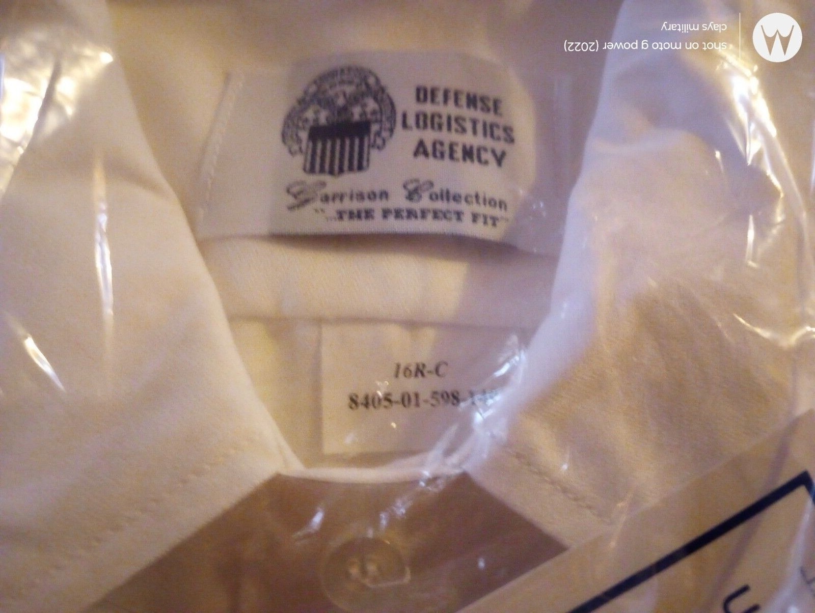 U.S. Military Army Issue Men's White Dress Shirt Short Sleeve