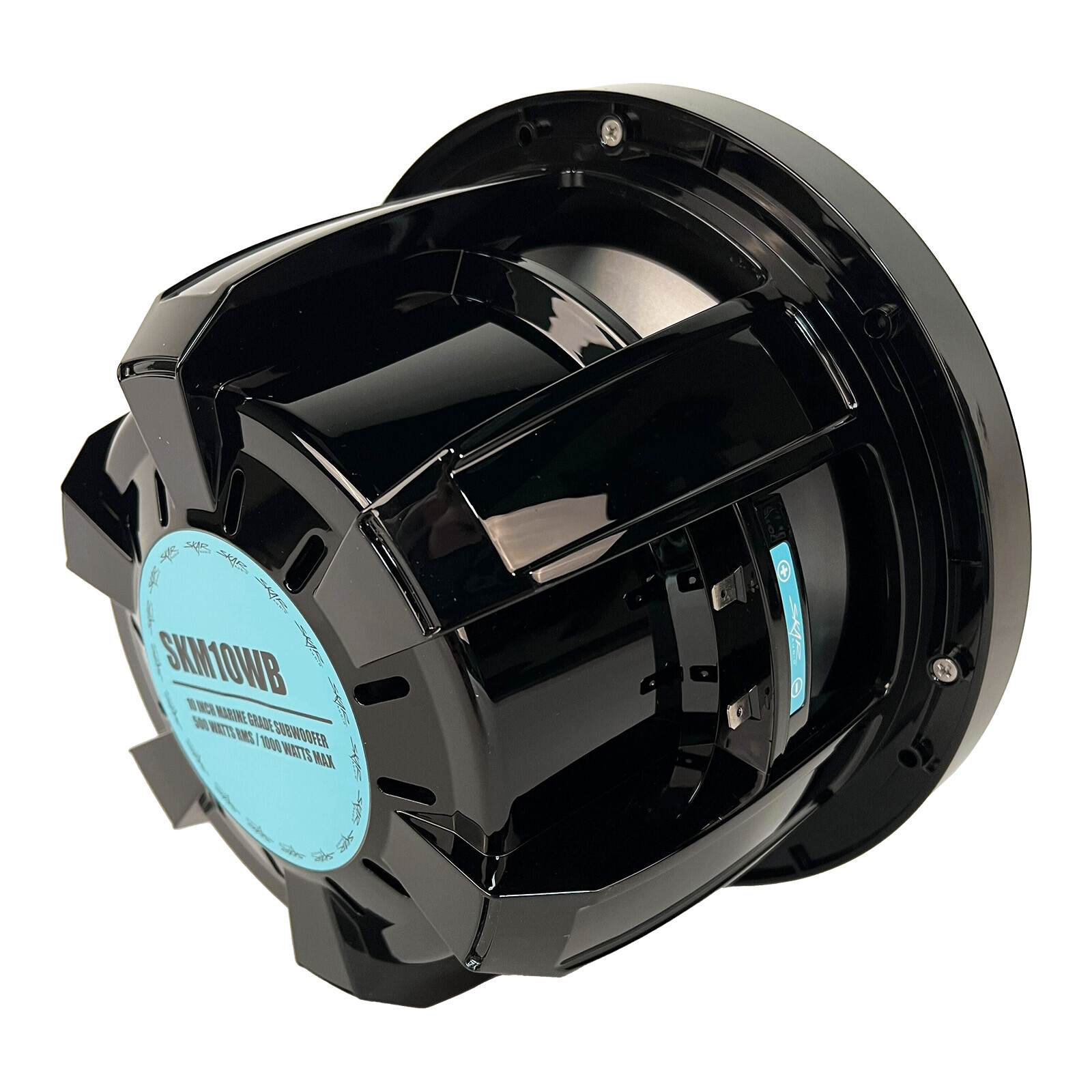 USED SKAR AUDIO SKM10WBD4 10" 1,000 WATT MAX DUAL 4 OHM MARINE SUBWOOFER (BLACK)