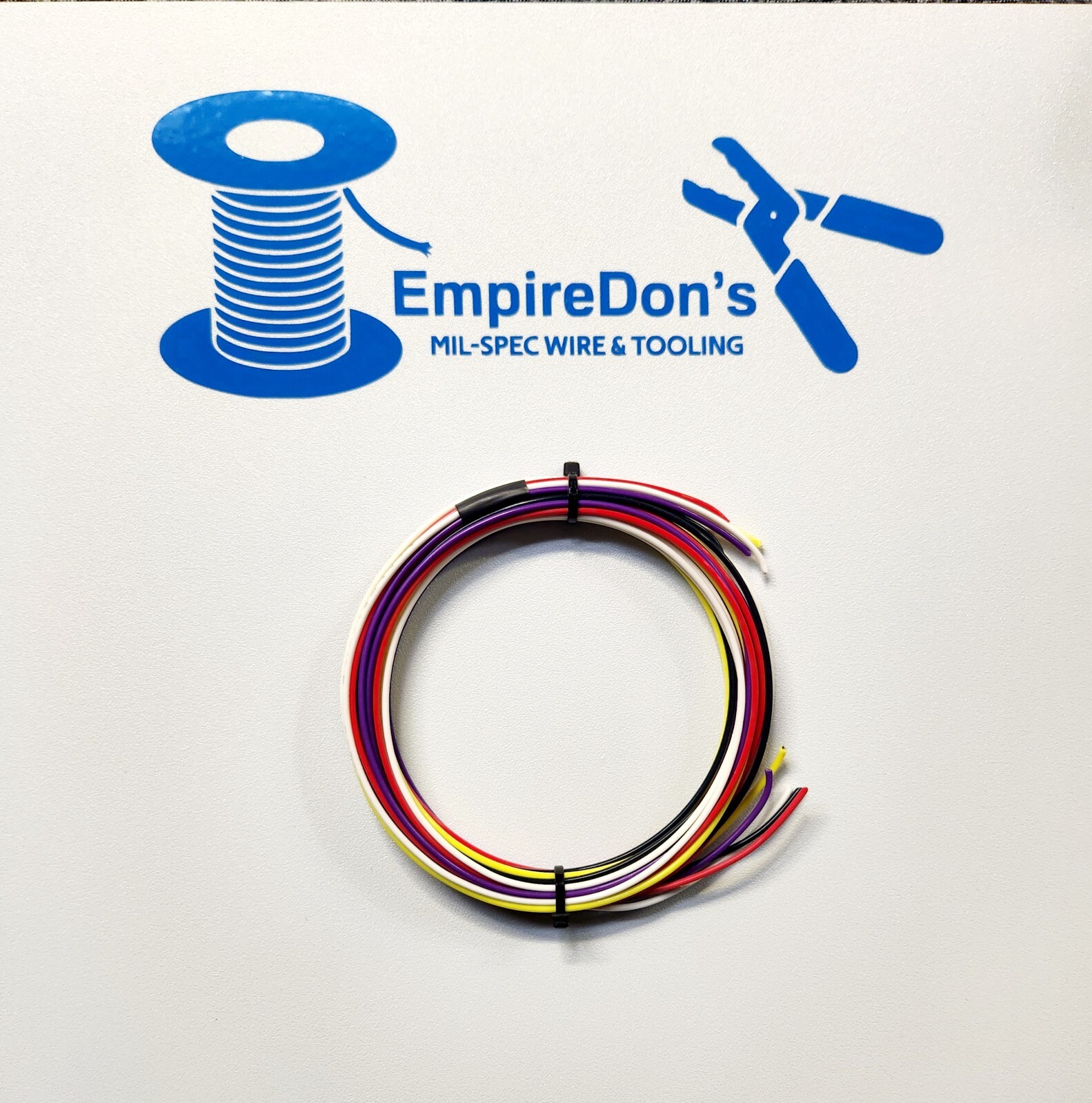 18 AWG Mil-Spec Wire, PTFE Insulated, Stranded Silver Plated, Assortment 25 ft