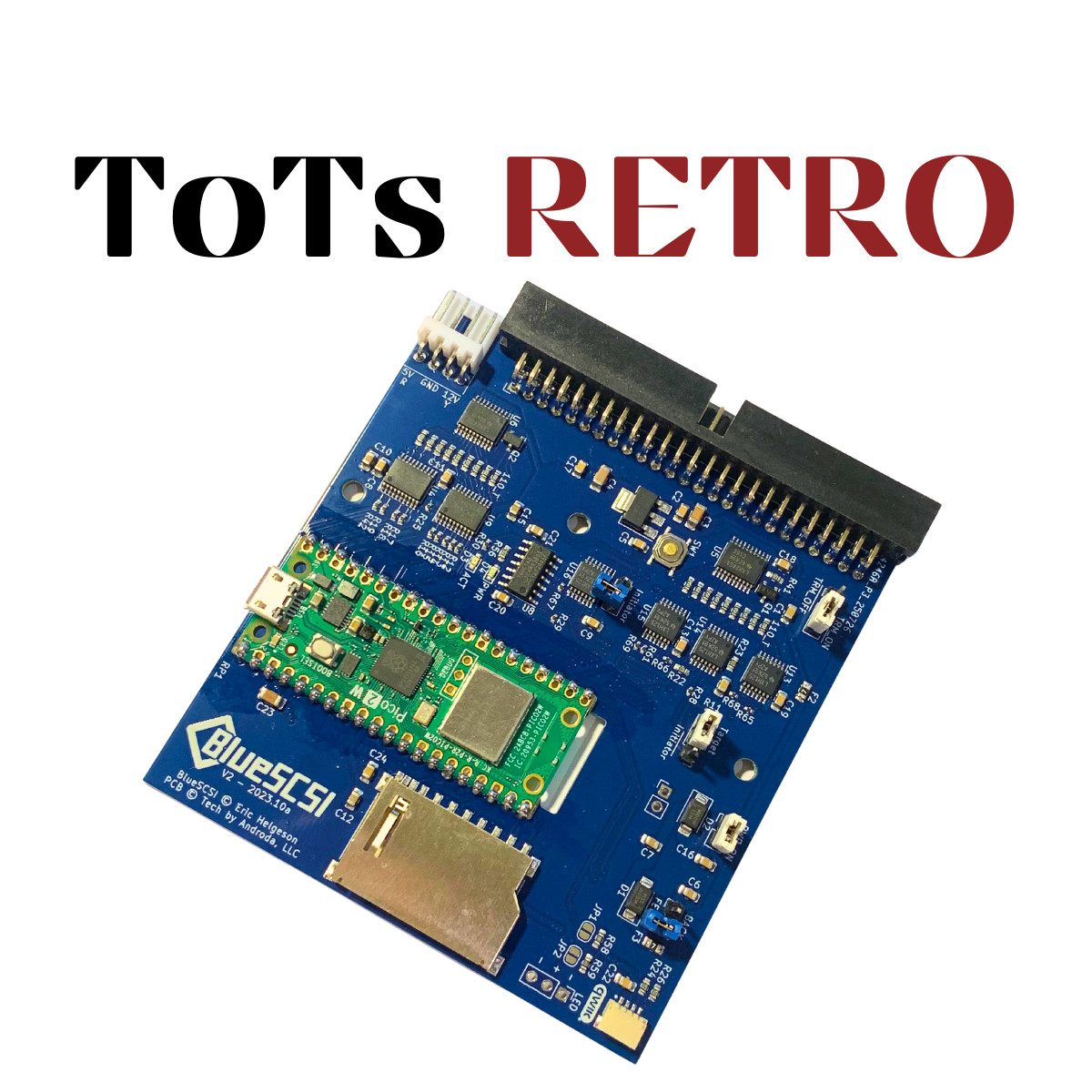 BlueSCSI v2 Internal 50-pin 3.5" SCSI Drive ,Wi-Fi,For Macintosh, Amiga, PC