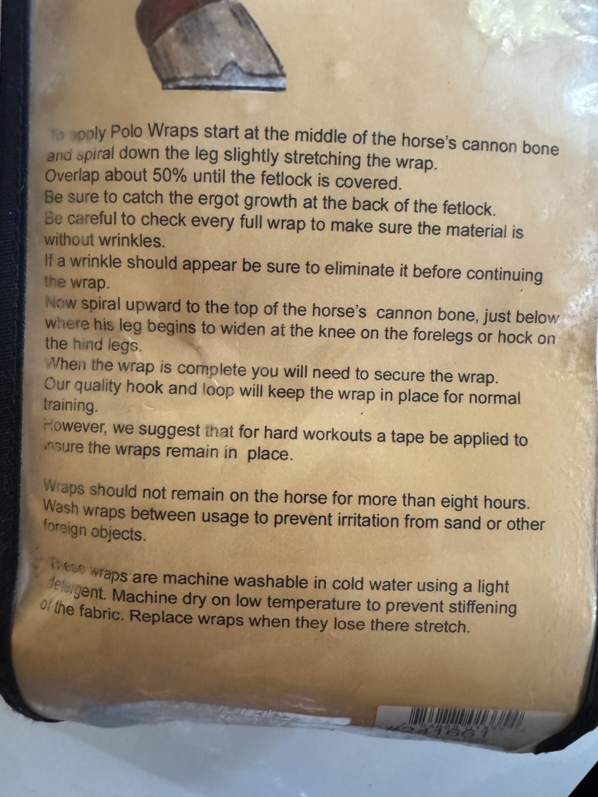 Polo Wraps White Set of 4 Horse Leg Wraps NEW - FREE SHIPPING