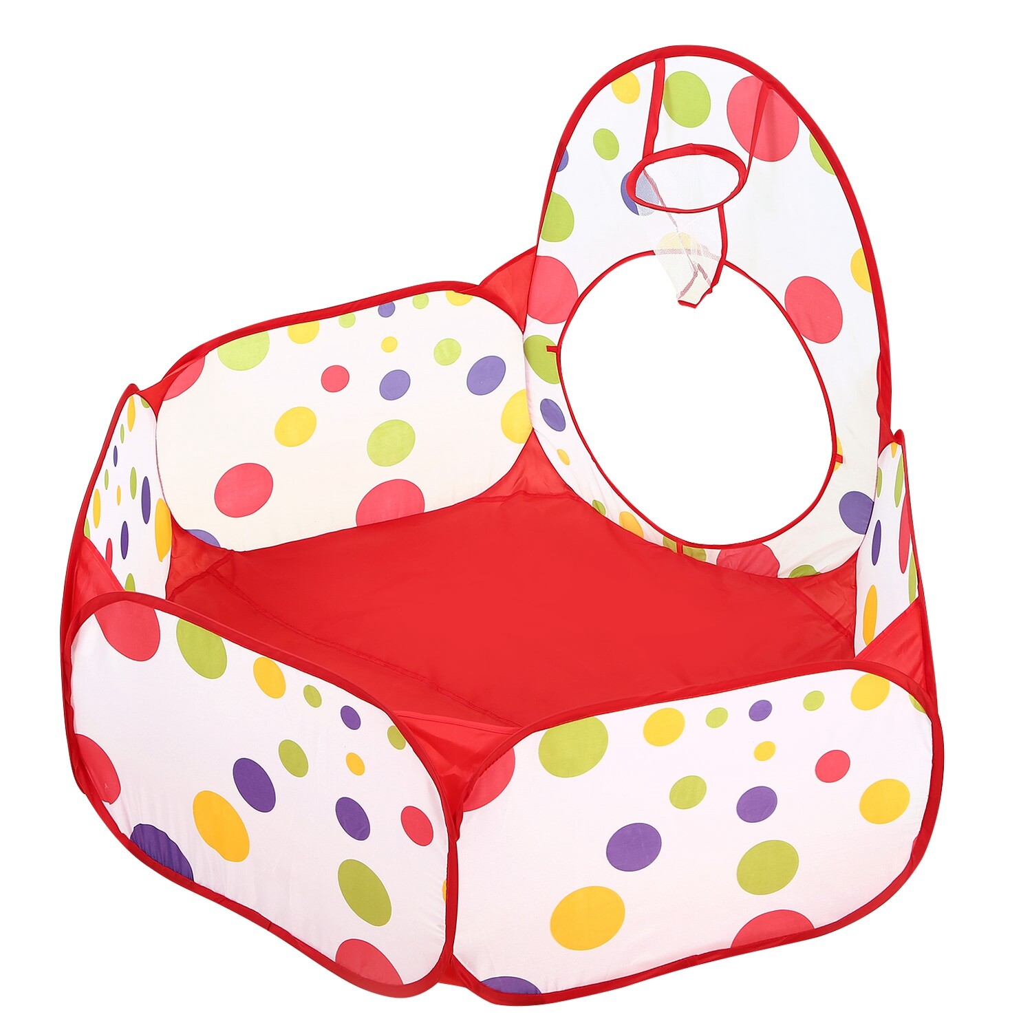 3-in-1 Kids Play Tents Crawl Tunnels & Ball Pit Playhouse Tent Indoor/Outdoor