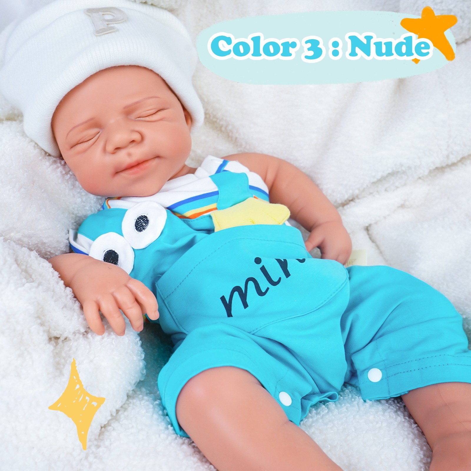 19.68'' solid silicone doll silicone reborn doll silicone boy doll toys gifts