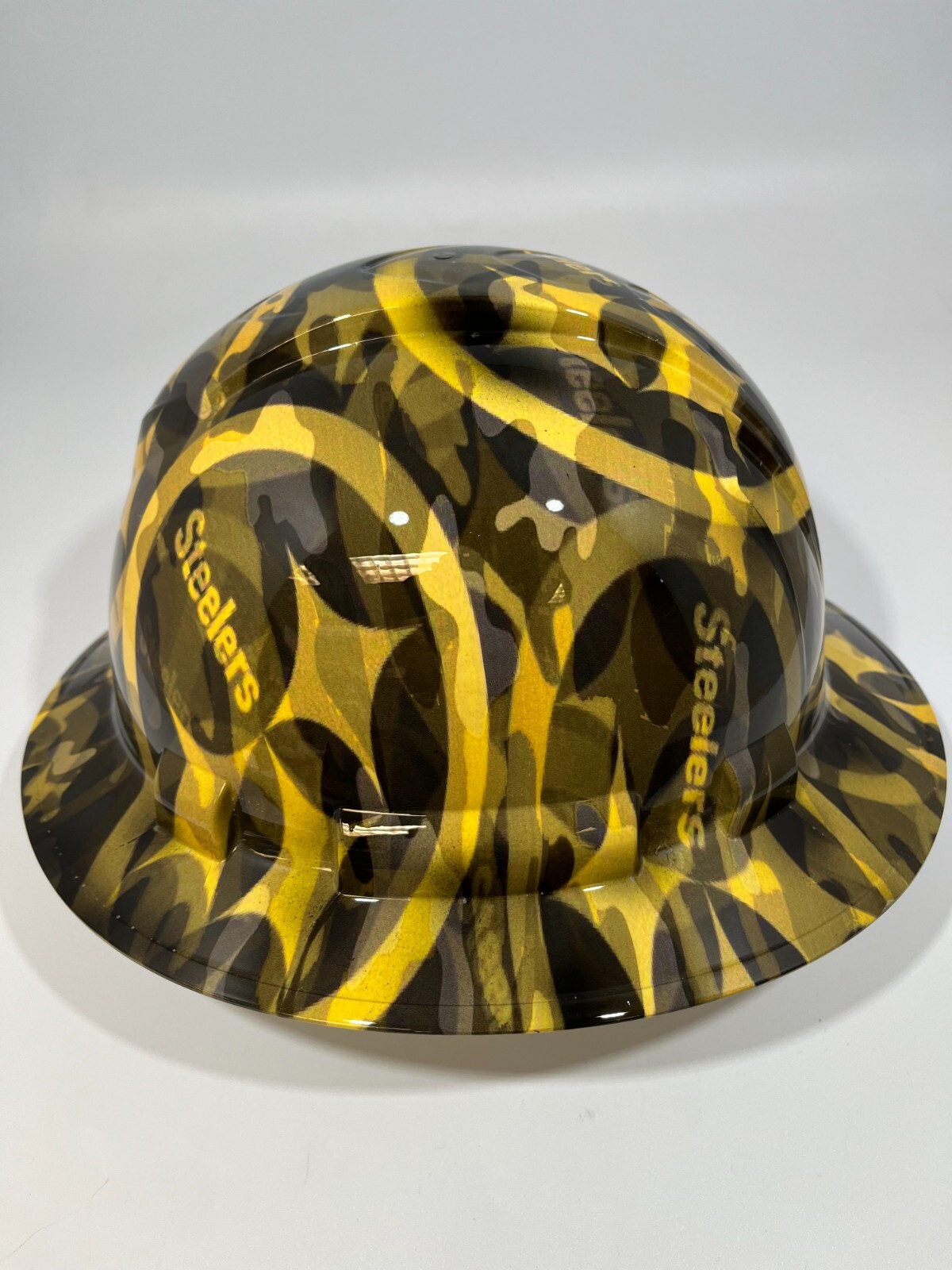 New Full Brim Hard Hat Custom Hydro Dipped PITTSBURG STEELERS CAMO