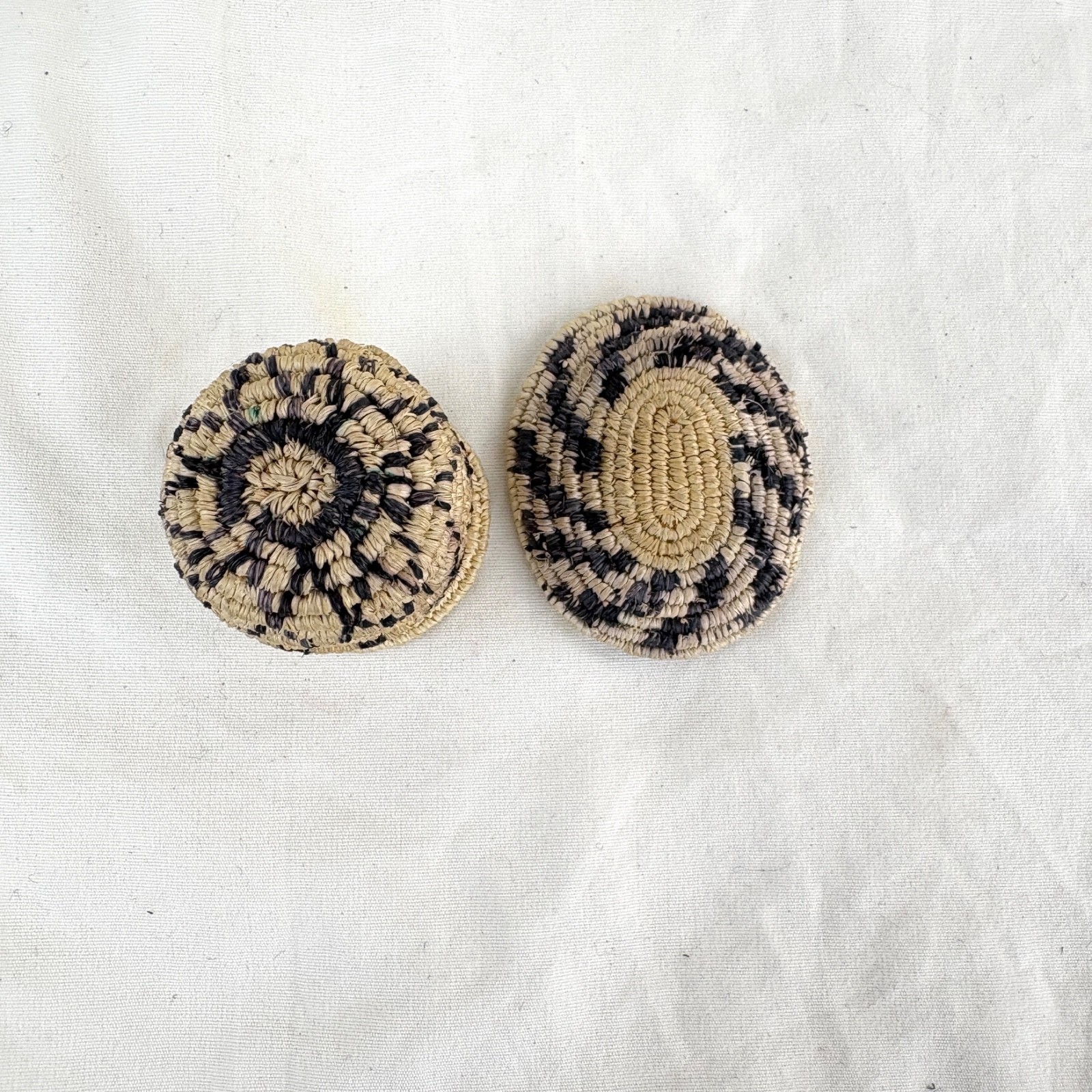 Two Miniature White Mountain Apache Basket