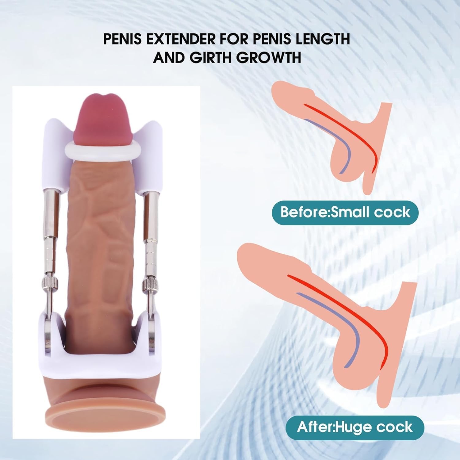 🔥 Penis Extender Stretcher Kit, Penis Pump Sex Toys for Men, Penis Enlargement