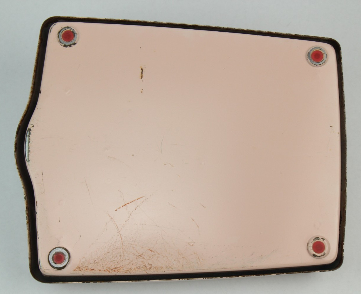 VINTAGE MID CENTURY MODERN DETECTO BATHROOM SCALE PINK MCM HOME DECOR ATOMIC