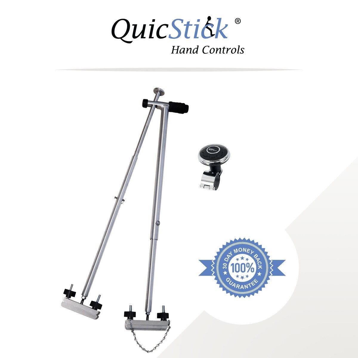 QuicStick Portable Hand Controls Disabled Driving Handicap