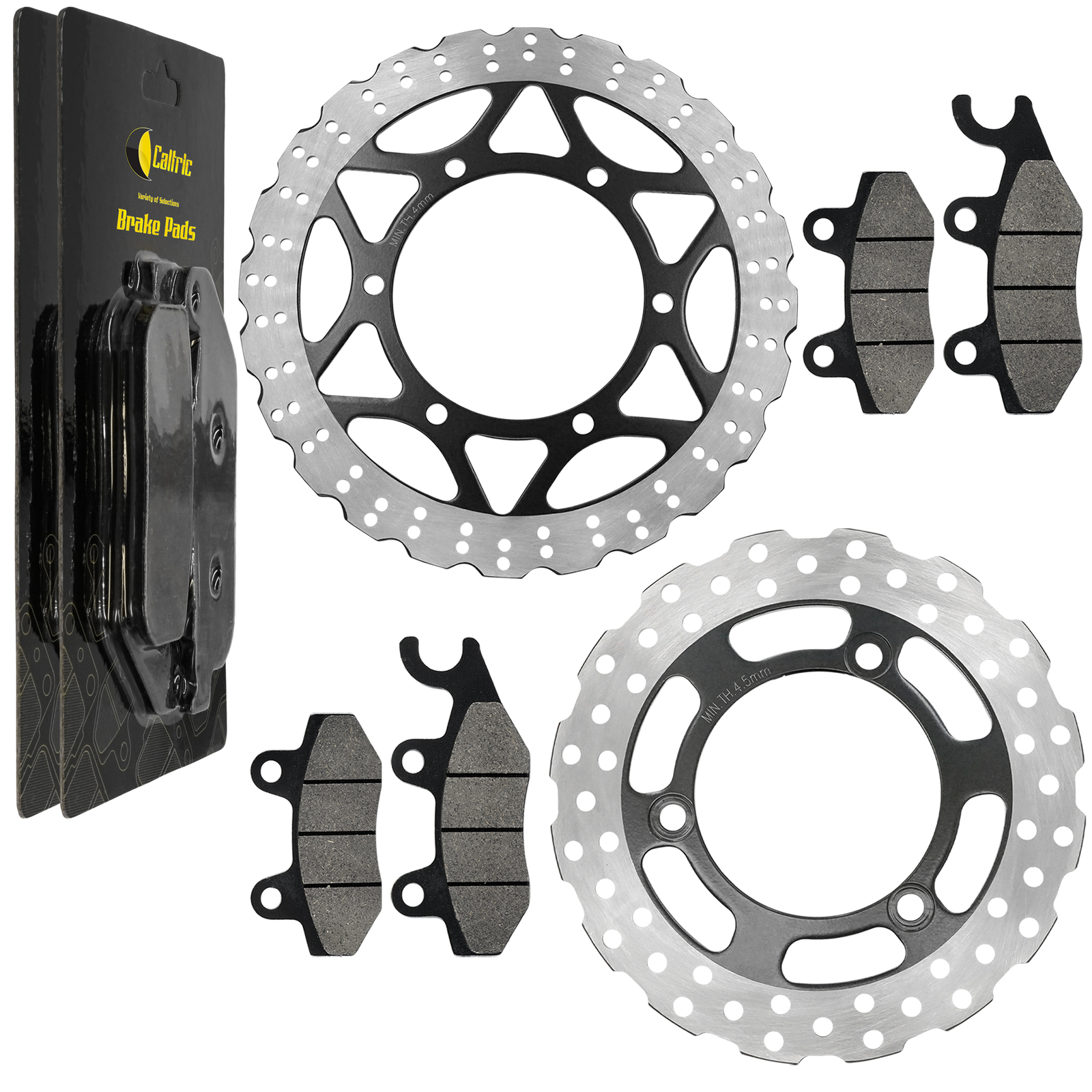 Front Rear Brake Disc Rotor W/ Pad For Kawasaki Ninja 250R EX250J 2008 2009-2012