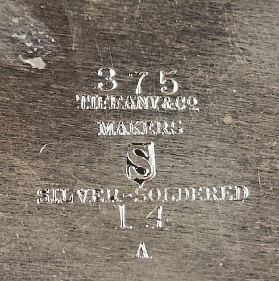 Tiffany & Co. Covered Cheese Or Butter Dish Silver Soldered