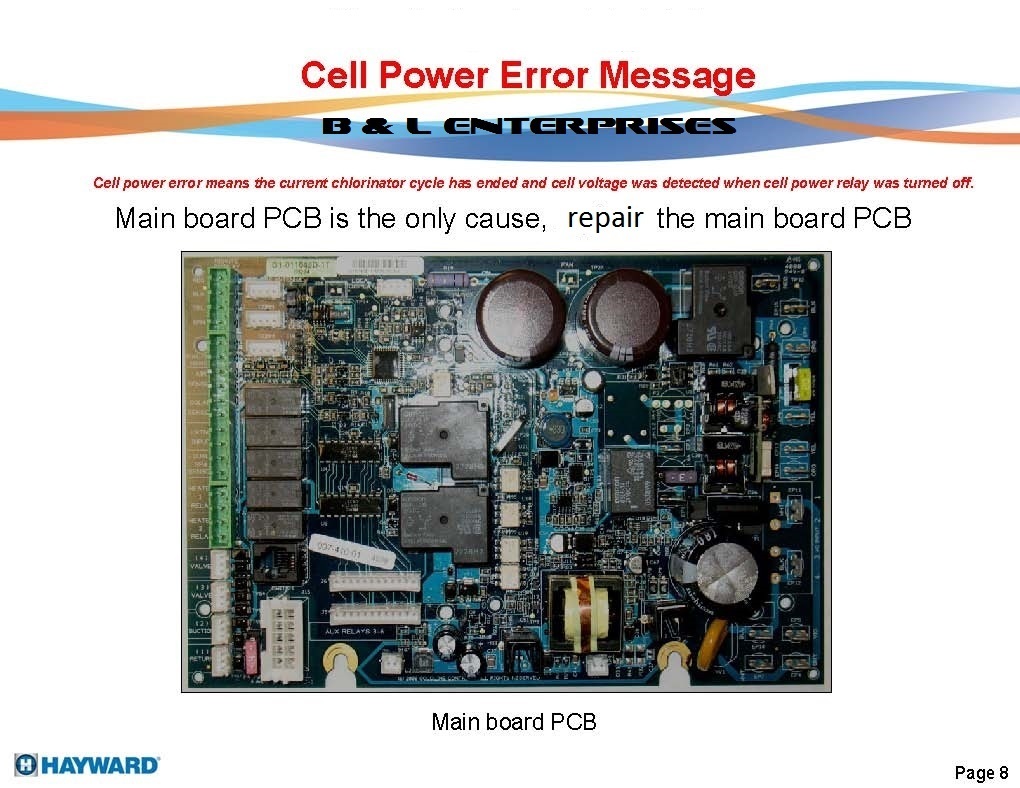 Repair Your Hayward / Goldline / Aqua-Logic GLX-PCB-MAIN System Board