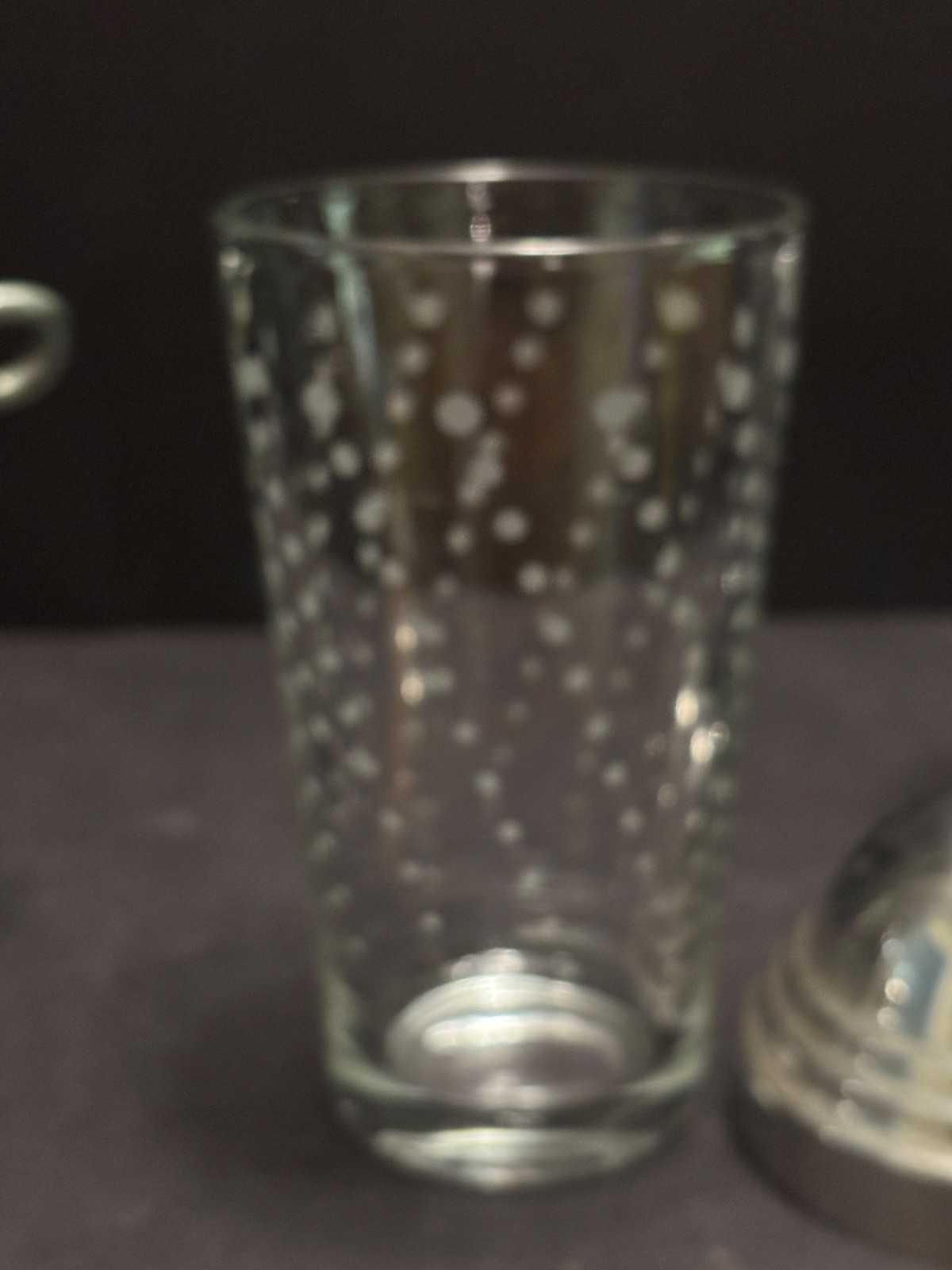 Retro CHROME MARTINI Set 4 Glasses Libbey COCKTAIL Shaker Stand/Carrier MCM Vint