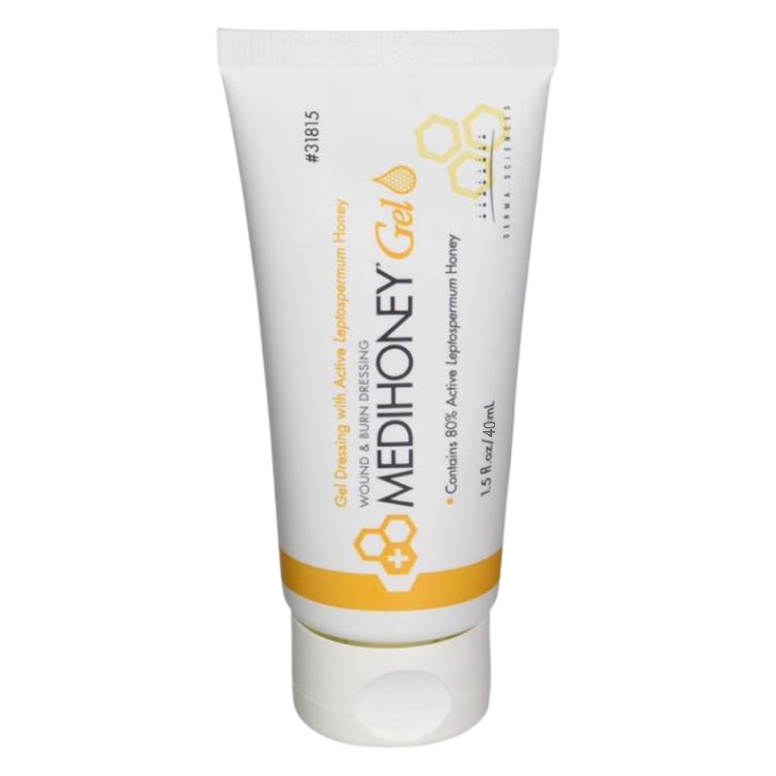 MediHoney - 1.5 oz Gel Wound & Burn Dressing Tube Medical Grade Honey