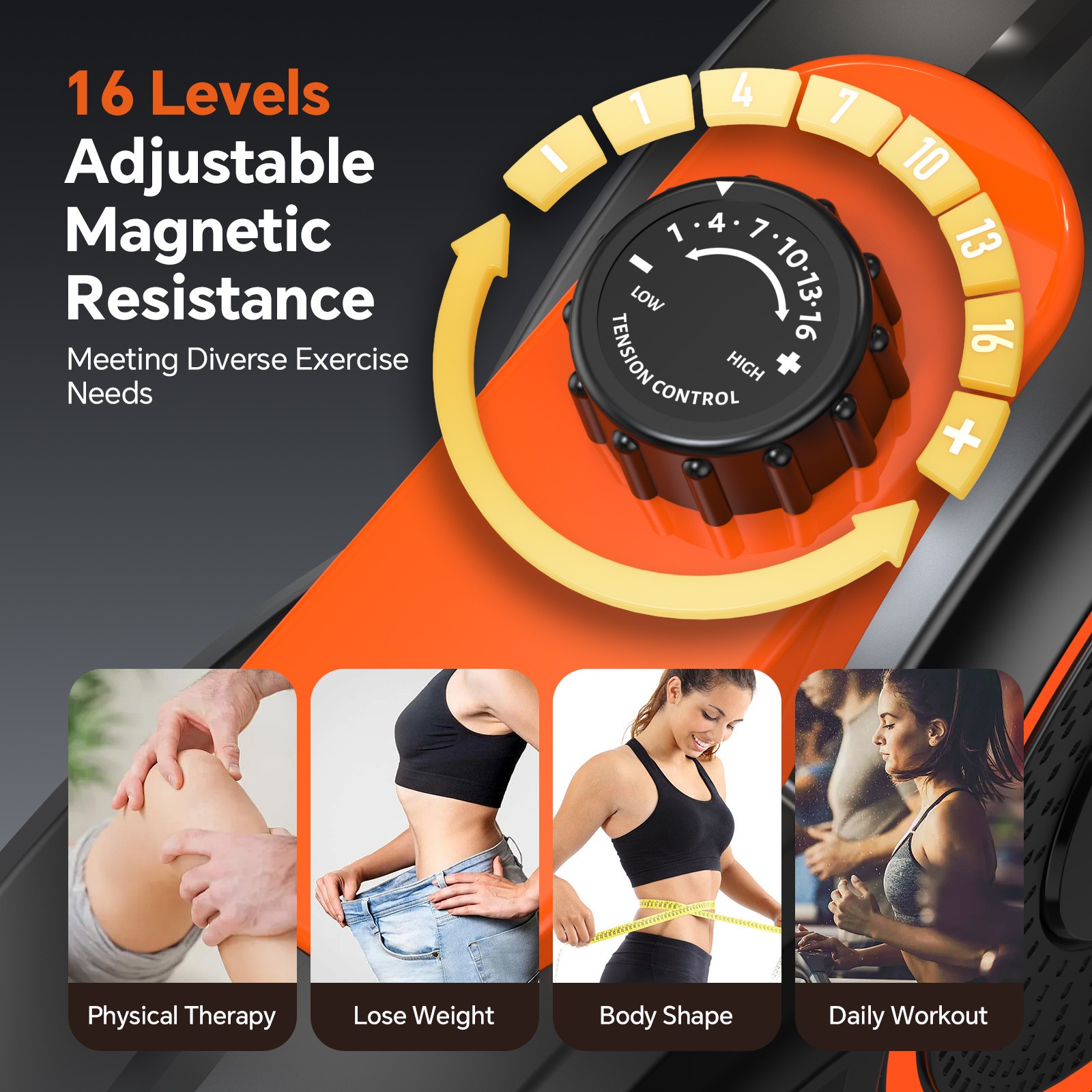 Indoor Recumbent Exercise Bike Stationary Bike Cardio Workout Bike Fitness Bike