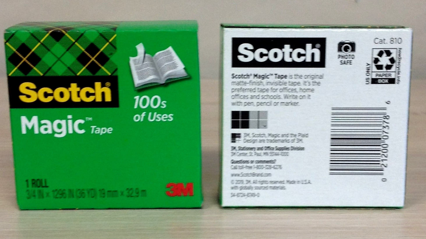 Lot of 6 Scotch Magic Tape Refills 3/4" x 1296 1" Core Clear Invisible MMM81034