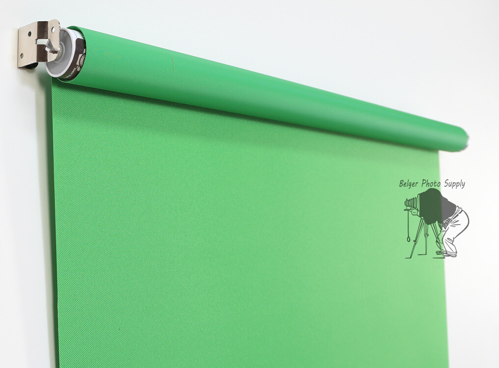 WHITE 2.5'X5' Wall/Ceiling Mounted Rollup Background System ID Photos Headshots