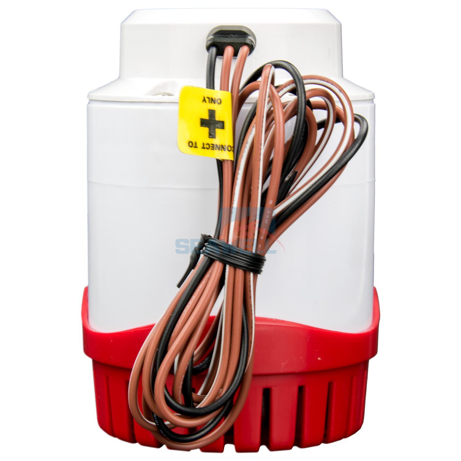 Automatic 2000 GPH Bilge Pump Boat Marine Water Pump 12V Built-in Float Switch