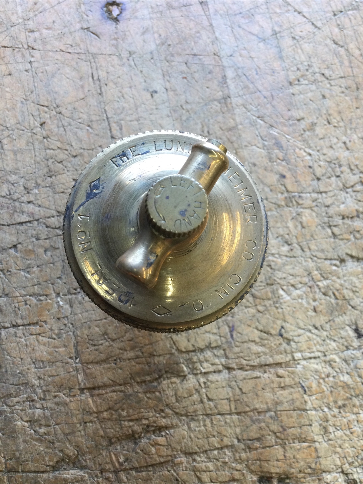 1 Vintage LUNKENHEIMER MfG.CIN OH IDEAL No 1 BRASS GREASE CUP HIT & MISS