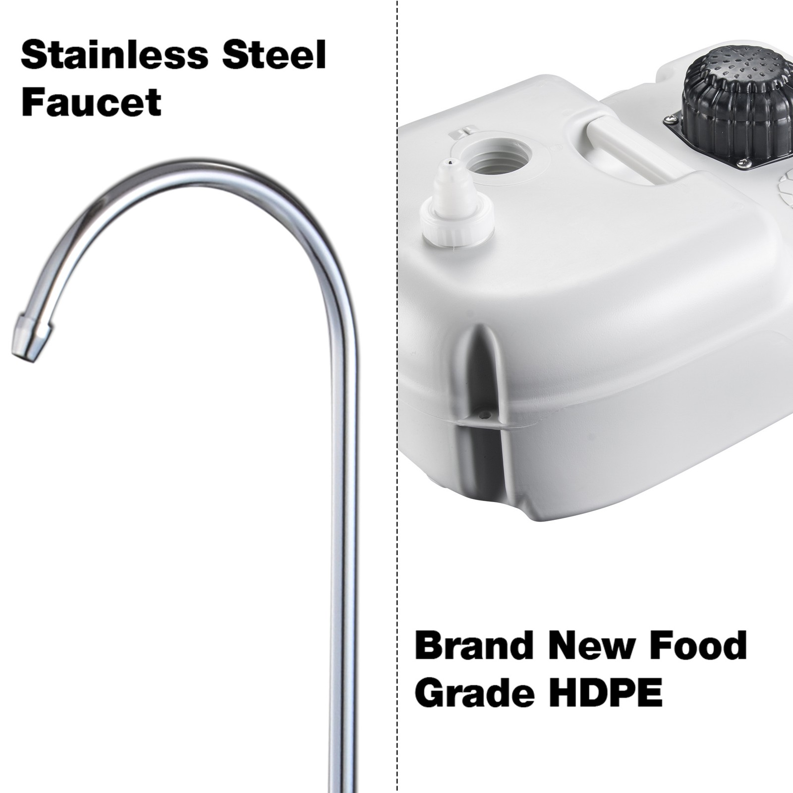 Yescom 17L Portable Camping Sink Hand Wash Stand Tank Station **Closeout**