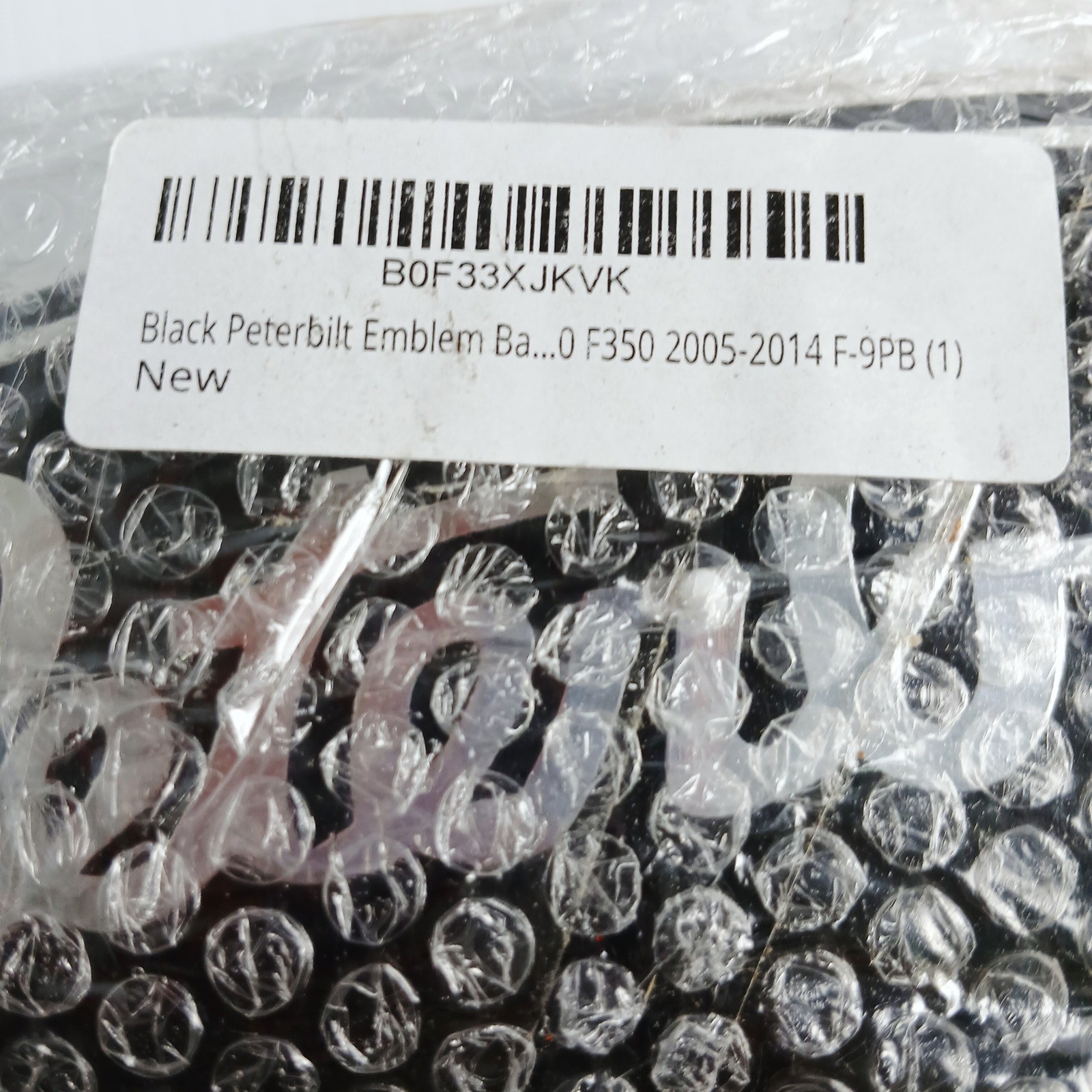 Peterbilt Emblem for Ford F150 Black Silver Grille Tailgate Badge NEW