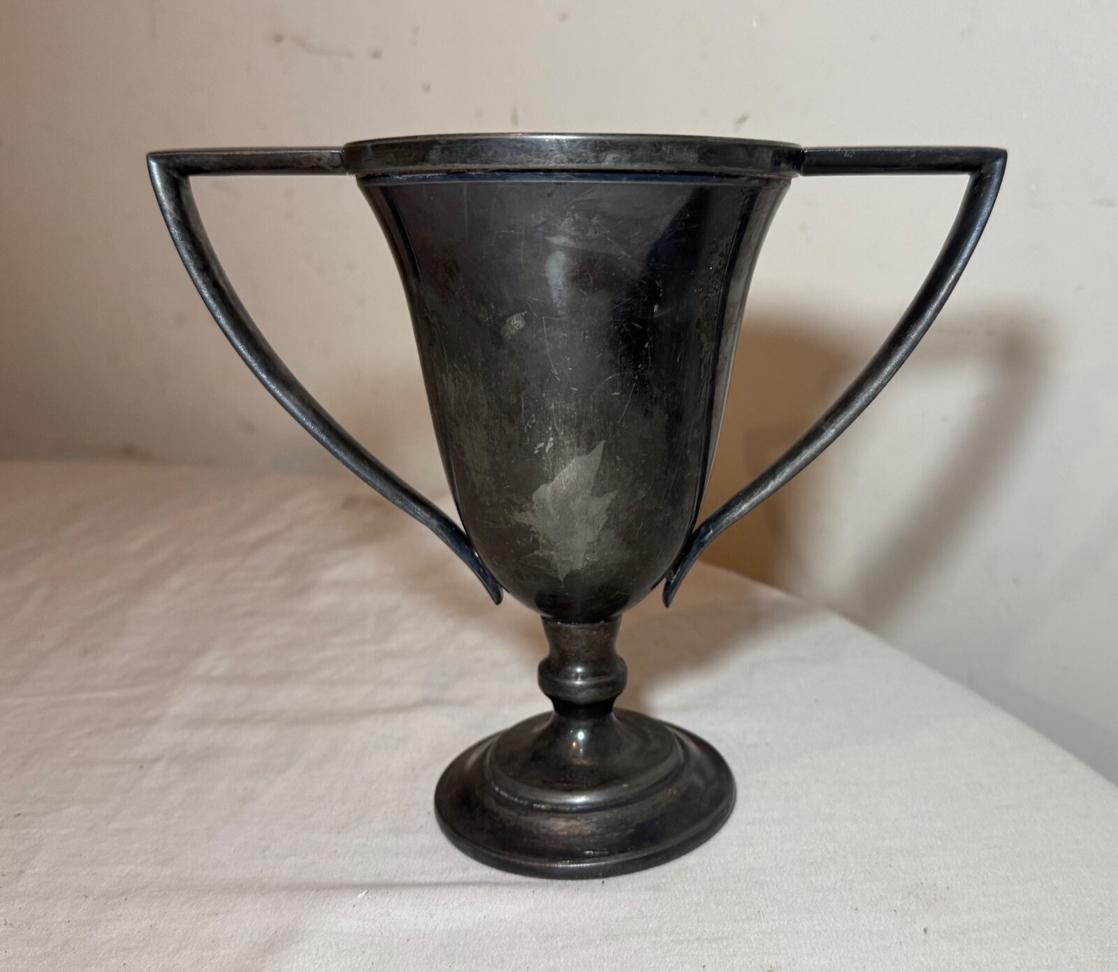 antique 1902-21 silverplate engraved Bethesda ME Church Treasurer trophy award