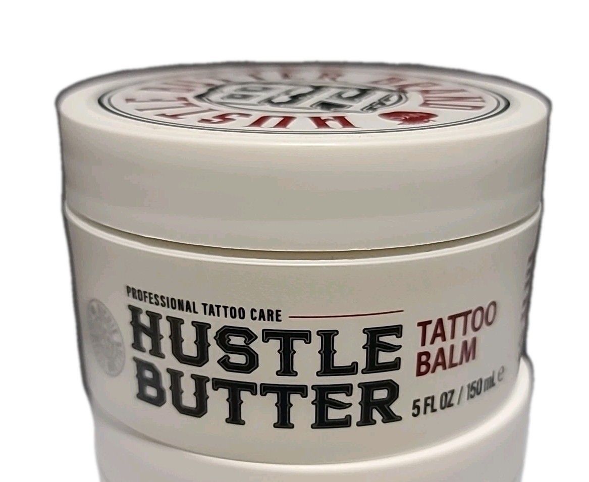 HUSTLE Butter Brand TATTOO BALM 5 fl oz / 150 mL • VEGAN • EXP : 03/2027