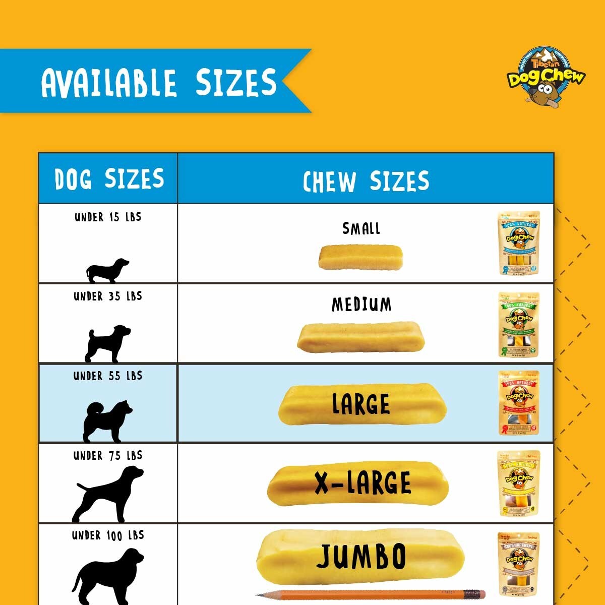 Bulk Pack-1lb(5 Pieces) Large Yak Chews for Aggressive Chewers- Tibetan Dog Chew