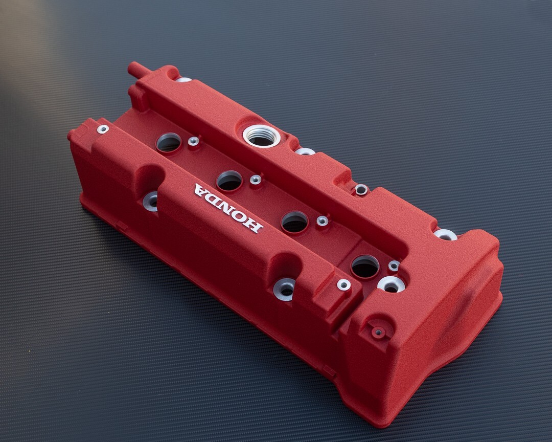 Honda K SERIES K24 K20 type r civic rsx valve cover POWDERCOATED JDM WRINKLE RED