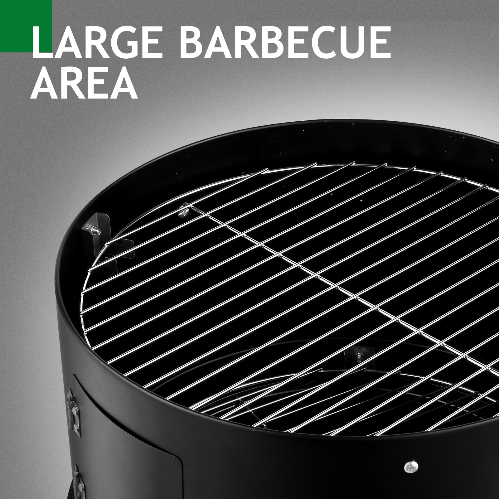 32" Charcoal Smoker BBQ Grill 3IN1 Outdoor Vertical Smoke Portable Meat Cooker