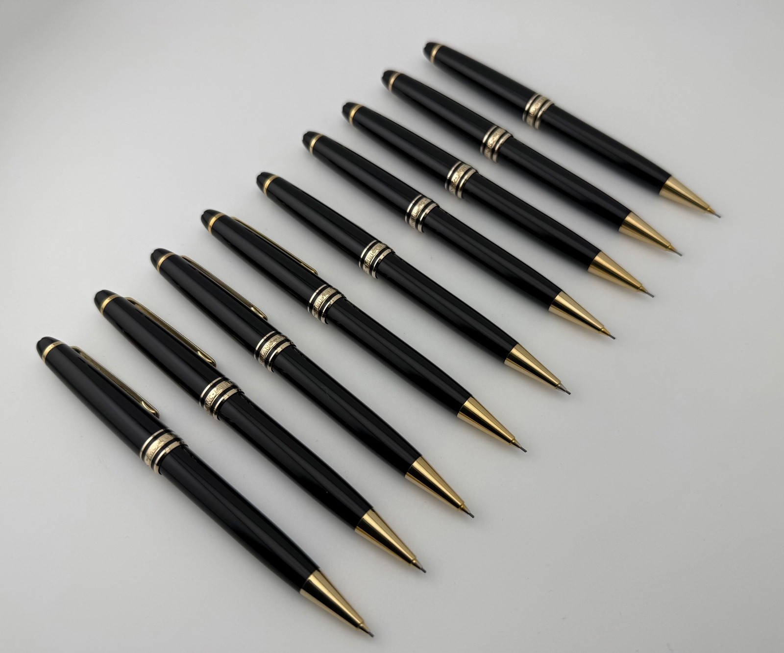 Montblanc Meisterstück Black Gold Plated No. 165 Mechanical Pencil 0.7mm