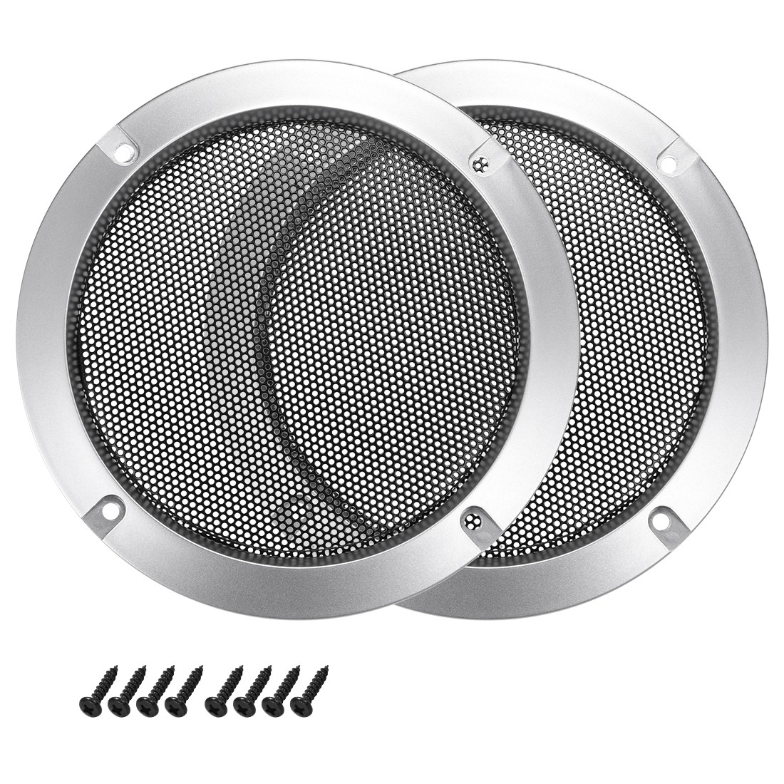 2Pcs 6.5" Mounting Hole Distance Speaker Grill Mesh for Speaker Woofer Protector