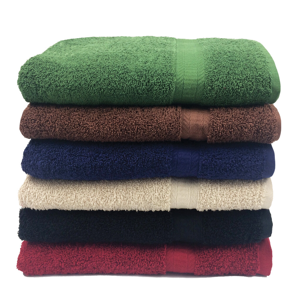 120 Bathroom Hand Towels, Bulk Value, 100% Ring-Spun Cotton, 16x27 Color Options
