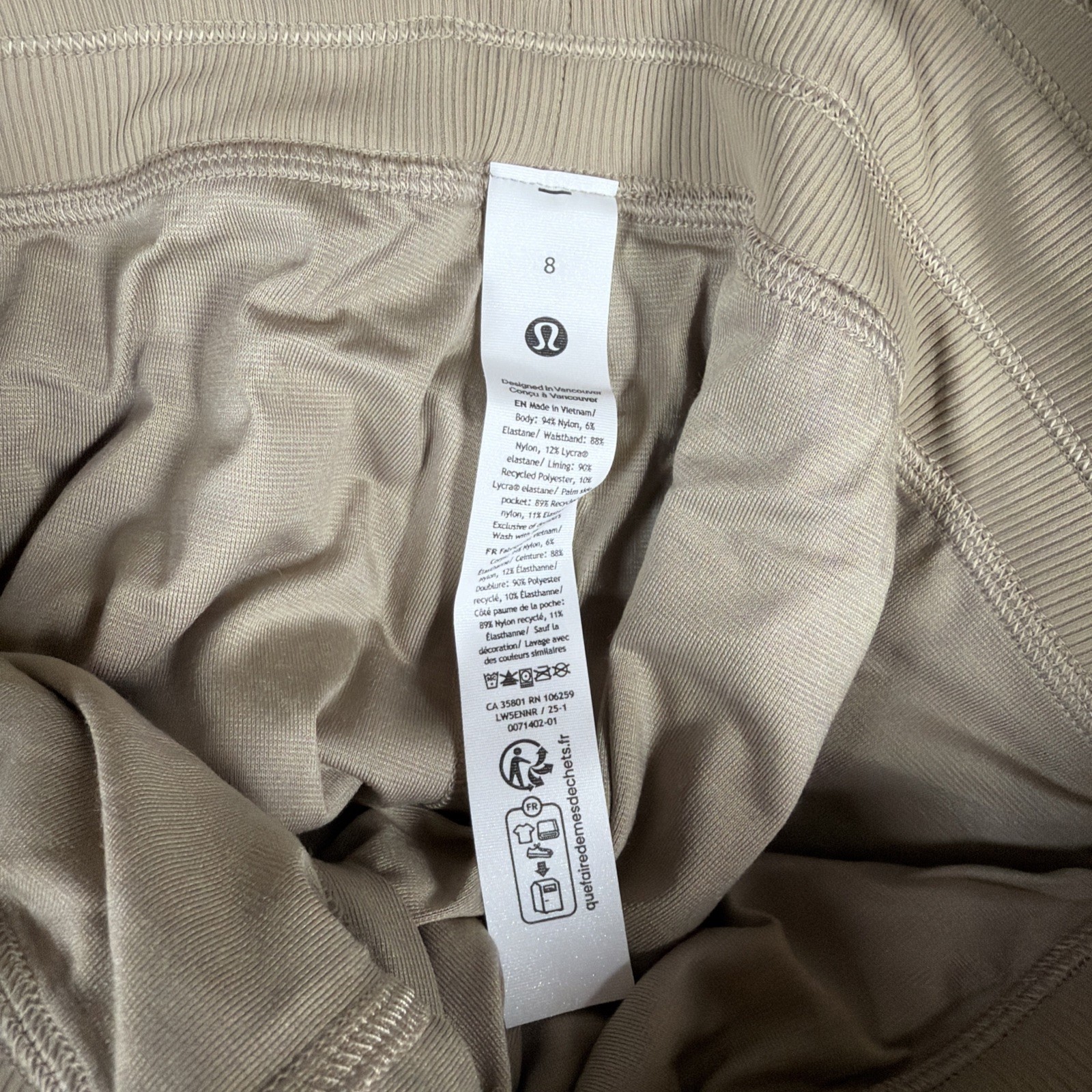 Lululemon Dance Studio Medium Rise Lined Pants Size 8
