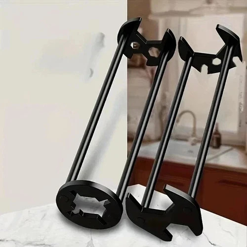 Multifunctional Sink Wrench Set, 2-Pack Basin and Faucet Wrench Tool with Fou.
