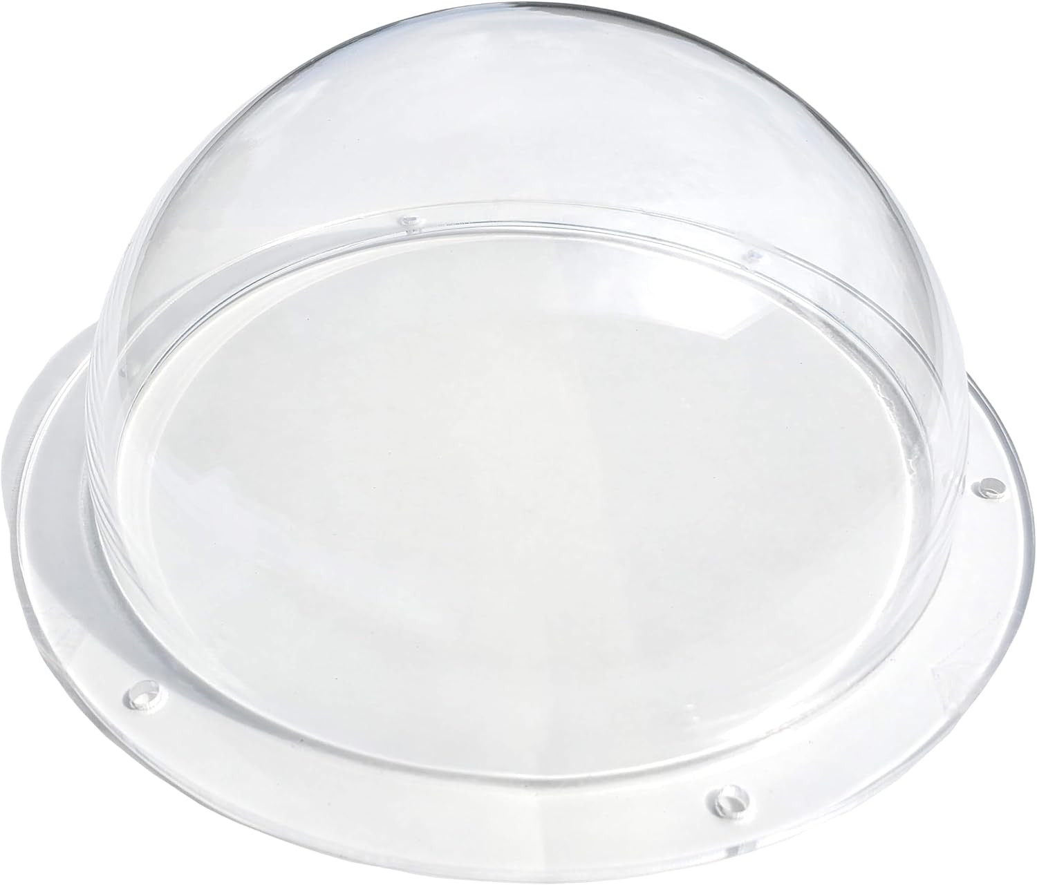 Clear Acrylic Dome Plastic Hemisphere 6 in With Flange Pre Drilled Holes