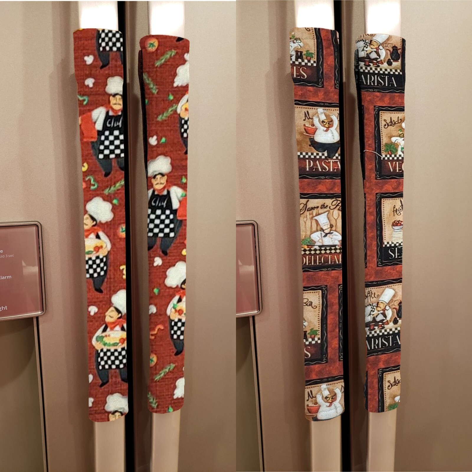 Fat Chefs Refrigerator Oven Dishwasher Handle Covers (2 Patterns Available)