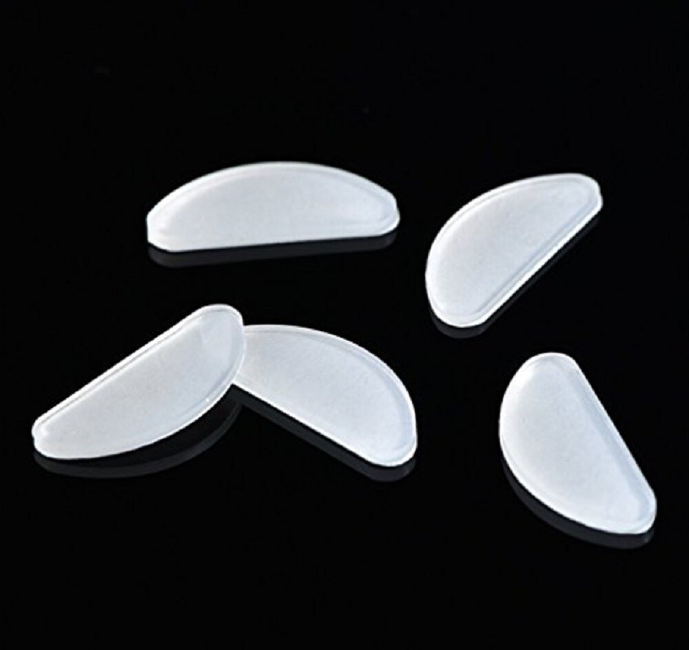 5-Pair Silicone Nose Pads for Eyeglasses - Anti-Slip Stick-On for Eyeglasses