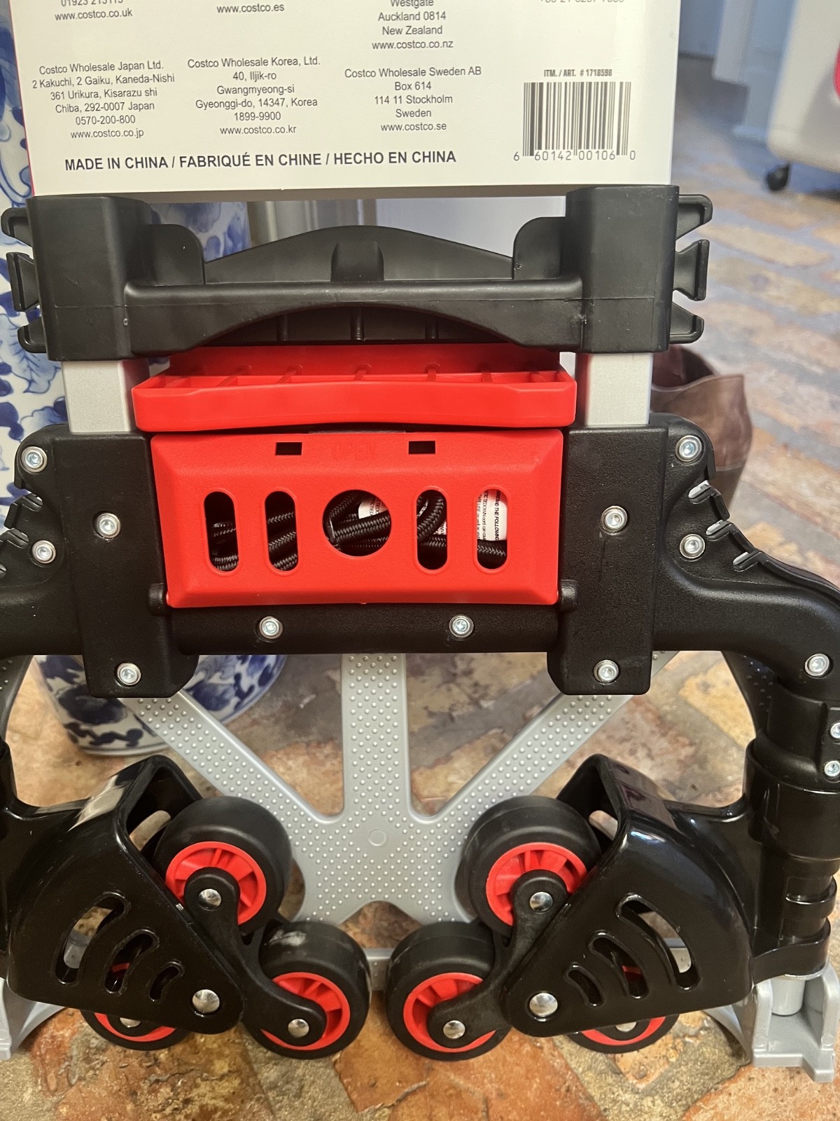 Magna Cart Plus 6 Wheel Folding Aluminum Hand with Tote Attachment New