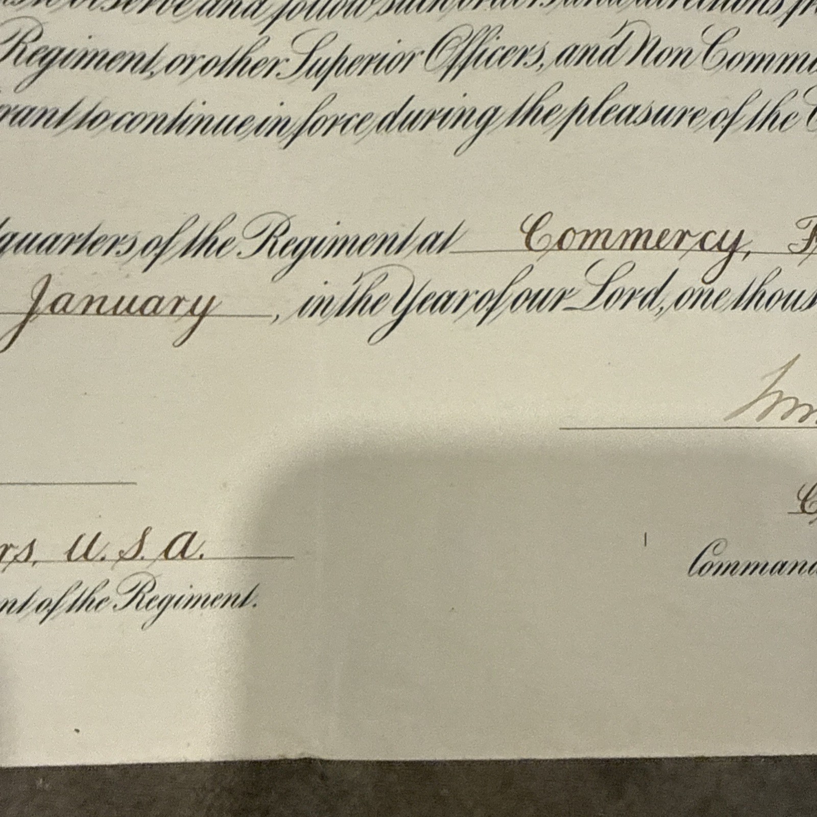 WWI 1918 11th Regiment of Engineers AEF U.S. Army Certificate Service Hampton