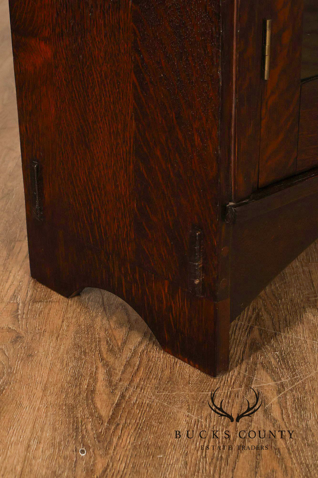 Harvey Ellis Style Mission Oak Bookcase Cabinet