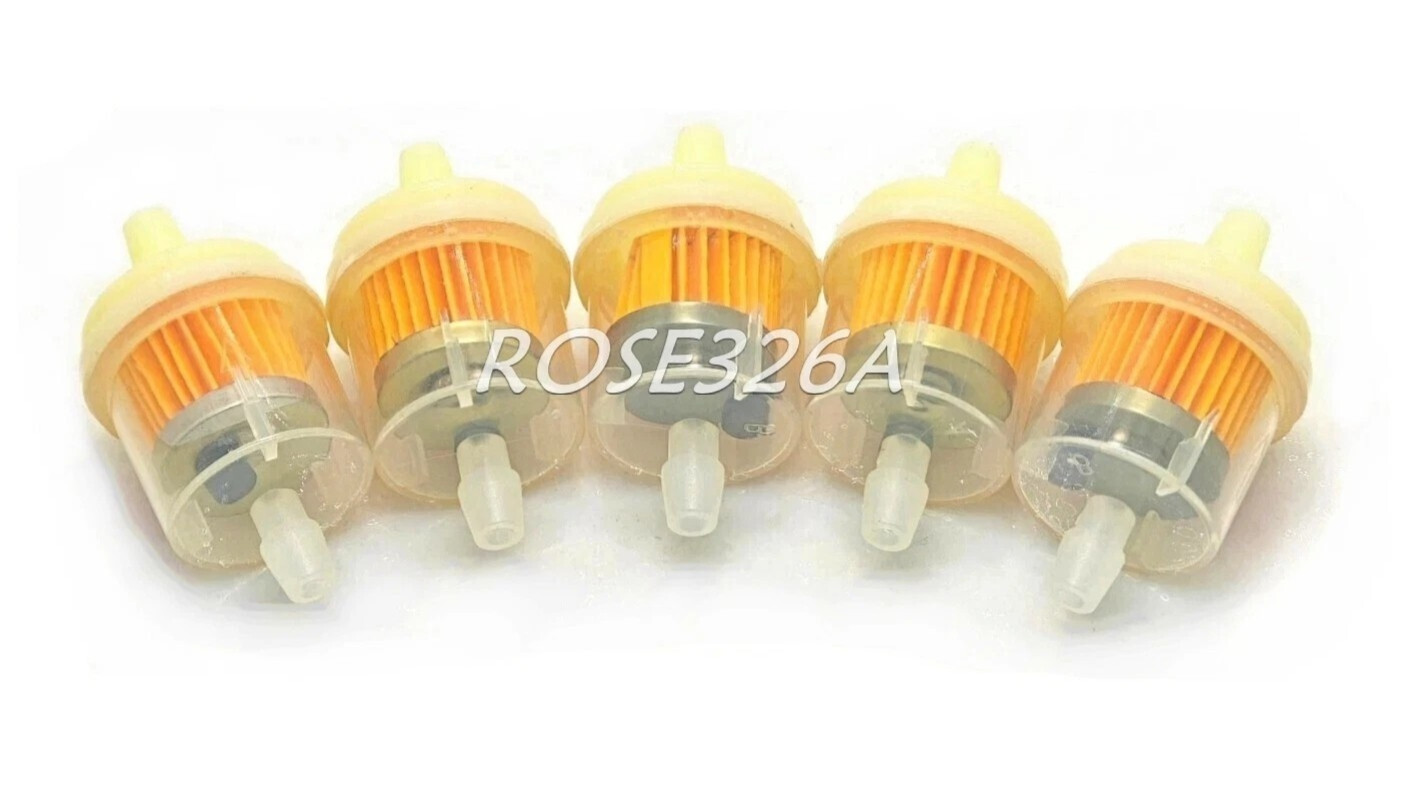 5pcs Gas Fuel Filter For Kawasaki ATV Motorcycle Bike 6mm