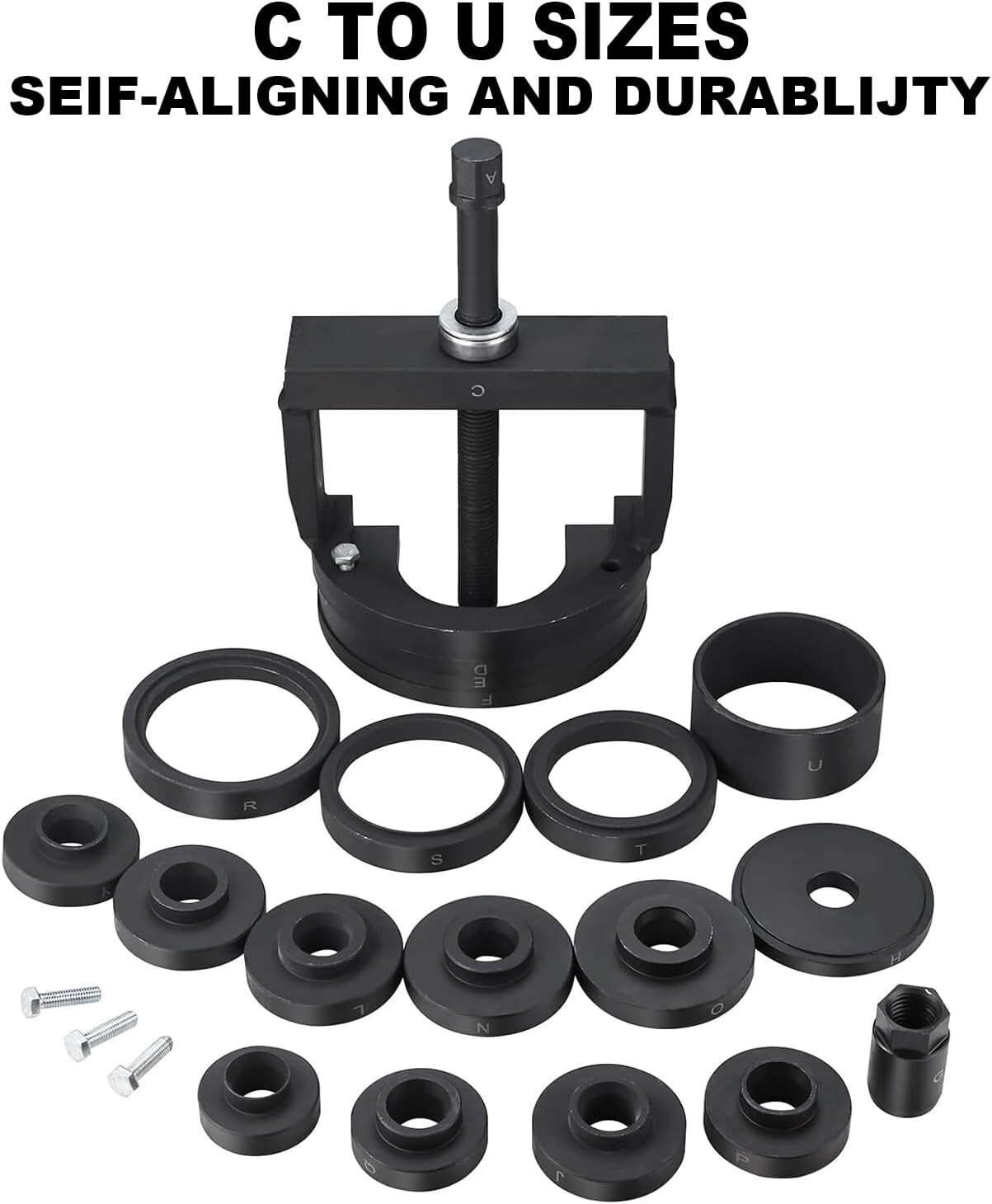 Master Wheel Hub Bearing Remover Installer Tool Kit C to U Size Front Back Wheel