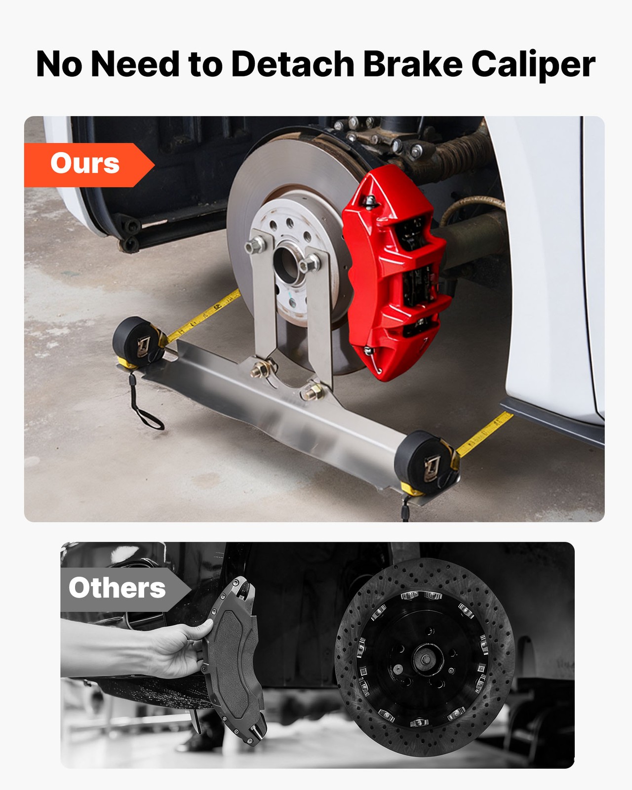 VEVOR Wheel Alignment Tool Toe Alignment Tool Plate 2 Pack with 2 Tape Measures