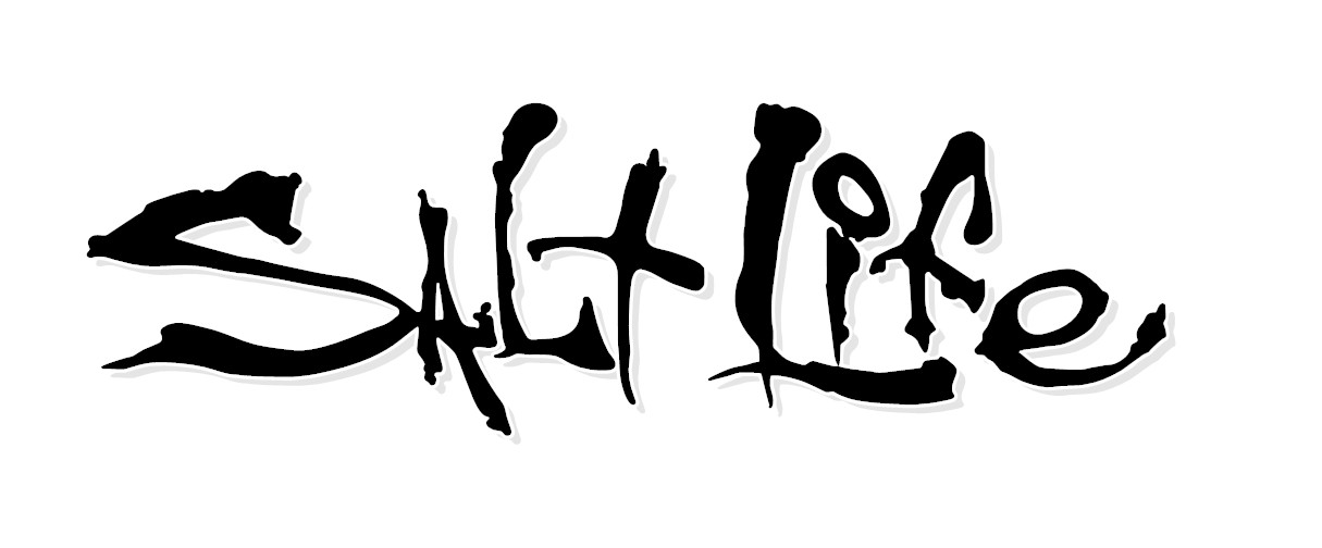 Salt Life Signature - CHOOSE Size & Color  - Vinyl Decal Sticker - FREE S/H