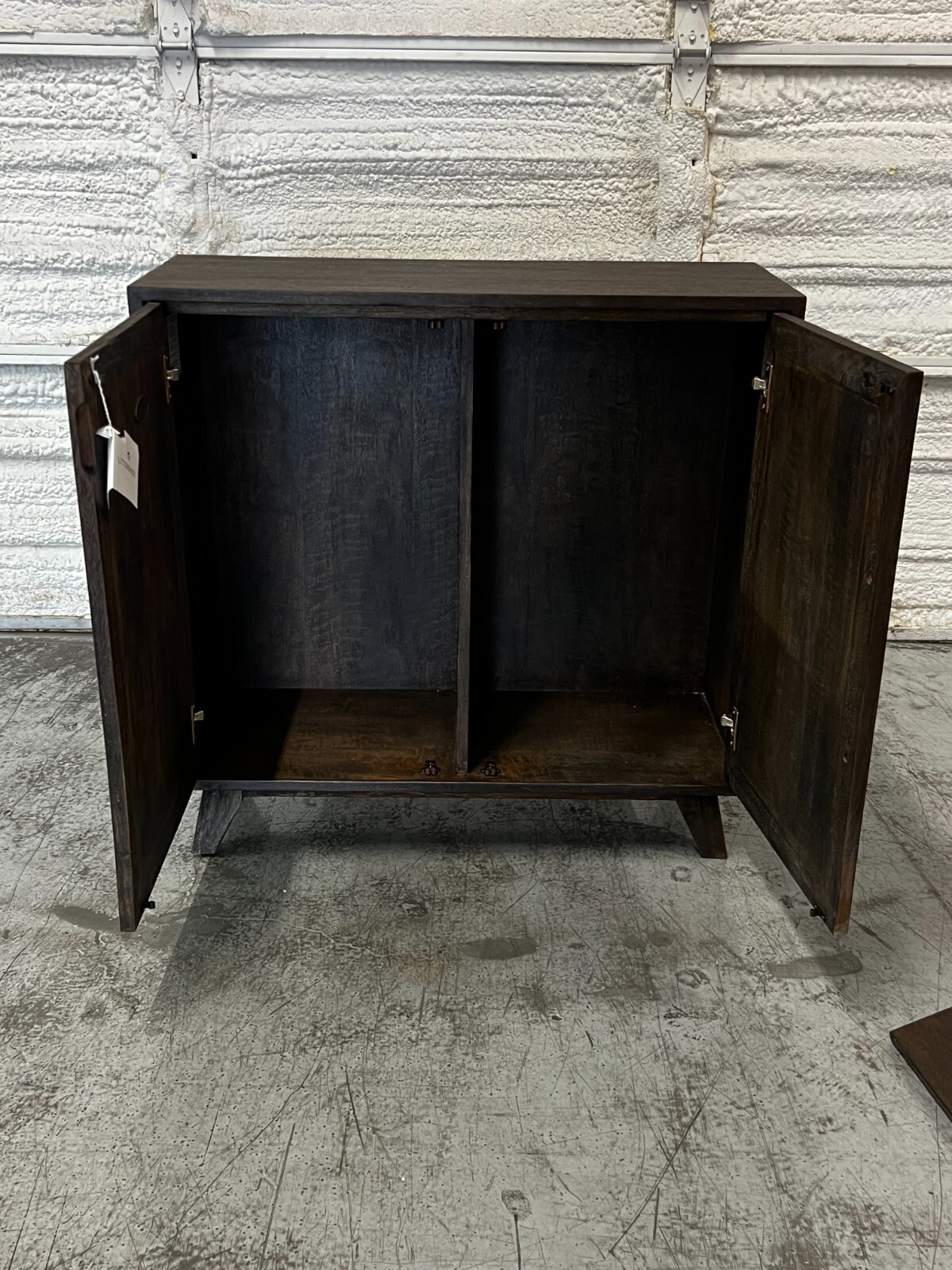 Uttermost Kohana 36" Accent Cabinet in Worn Black & Bronze 25842