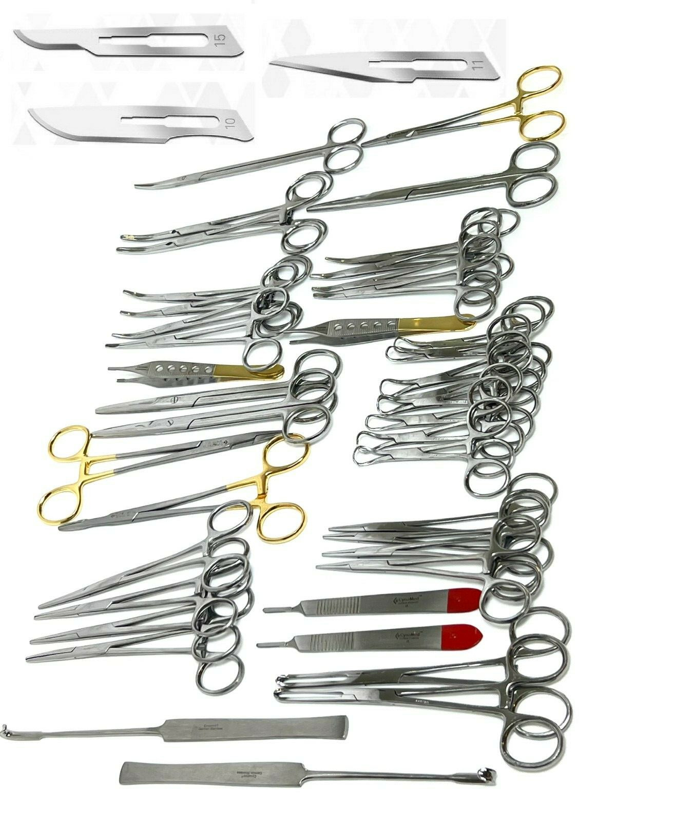 141 PCS CANINE+FELINE SPAY PACK VETERINARY SURGICAL INSTRUMENTS